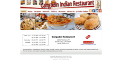 Desktop Screenshot of gangadinrestaurant.com
